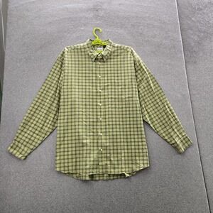 GAP Men Button Up Shirt XXL Green Plaid The BIG Oxford Y2K Relaxed Long Sleeve